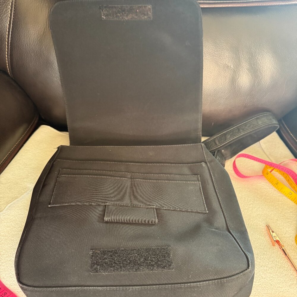 Frye Small Black Leather Backpack With Silver Har… - image 7